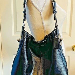 Coach Hobo Handbag Purse Shoulder Black Leather